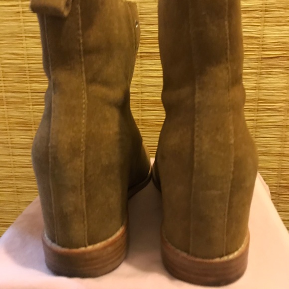 Victoria Secret Suede Wedge Booties - Picture 4 of 5